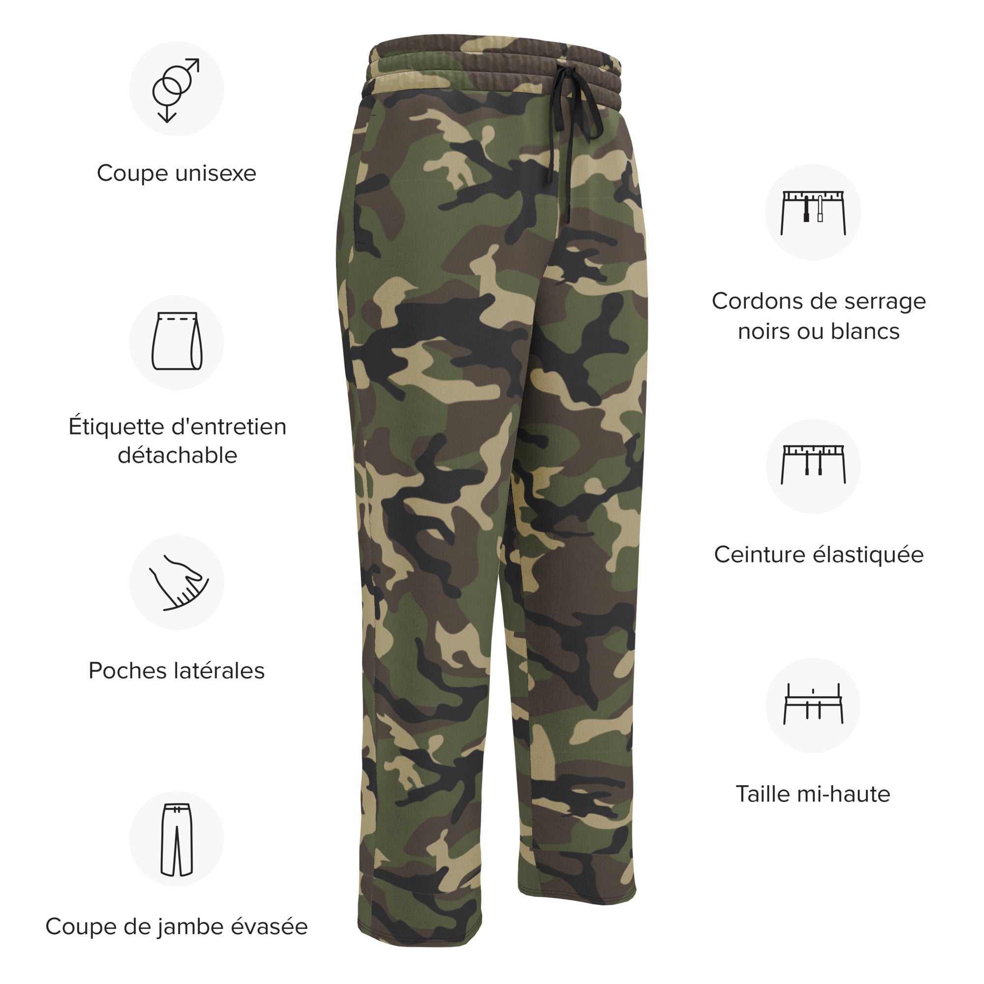 Woodland M81 Camo Wide-leg Joggers