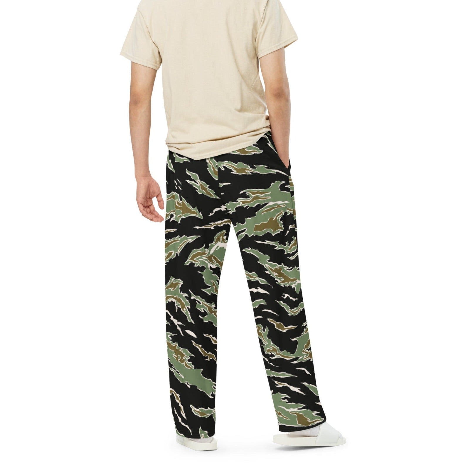 Tiger Stripe Camo Wide-leg Lounge Pants