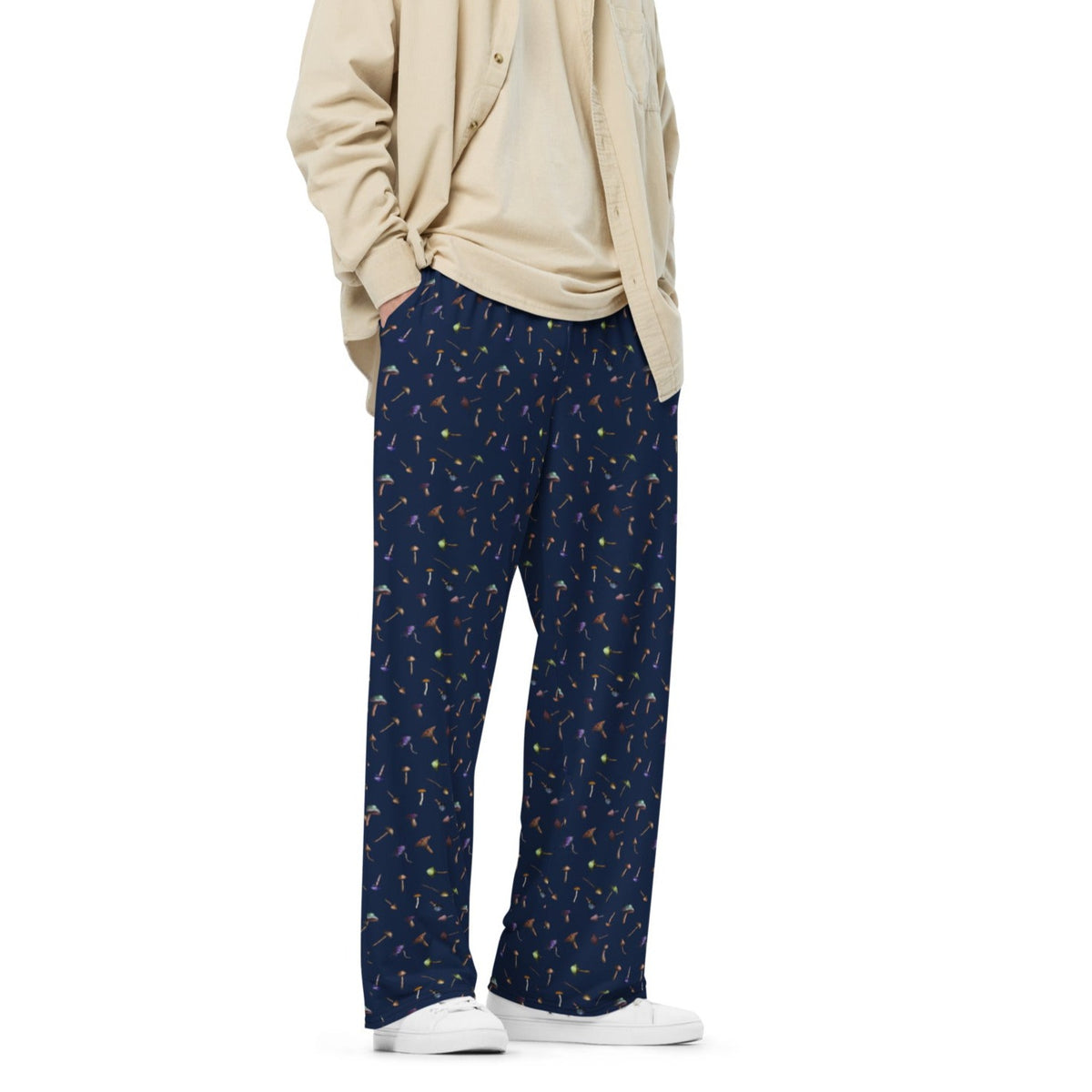 Mushroom Mirage Wide-leg Pants