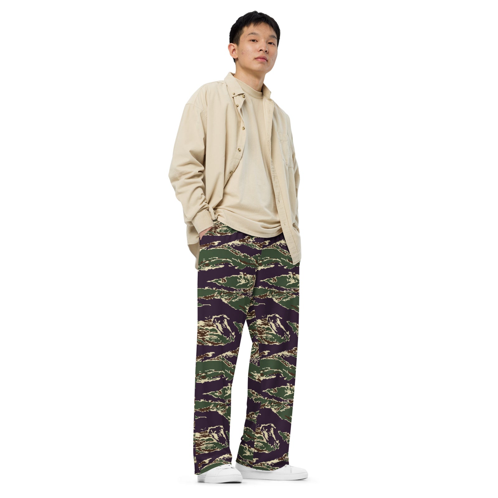 Taiwan Marine Corps Digital Tiger Stripe CamoWide-leg Pants