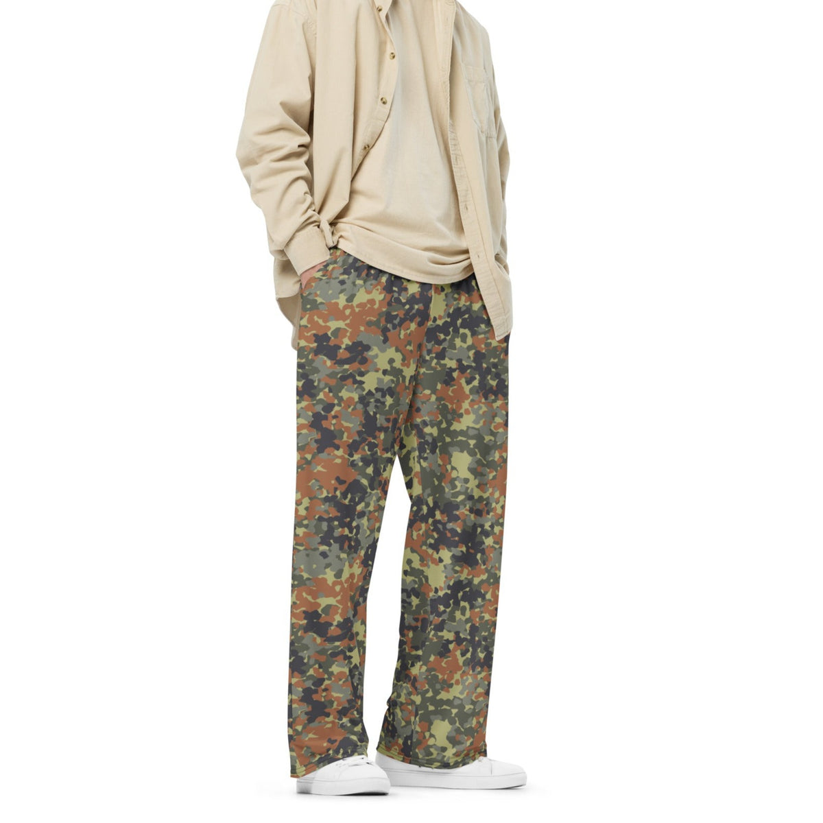 Flecktarn Reconnaissance Camo Wide-leg Pants