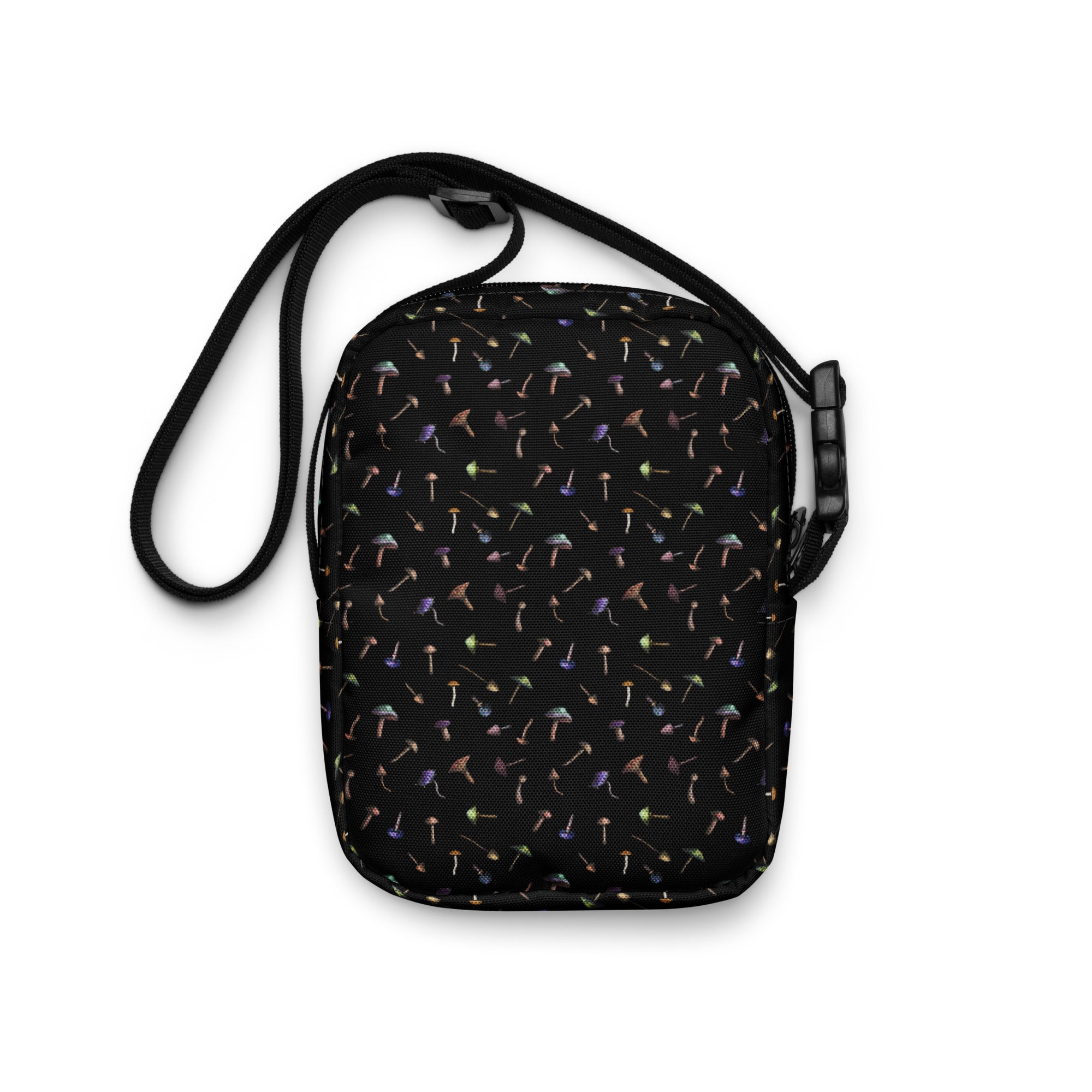 Shroom Pattern Utility Crossbody Bag