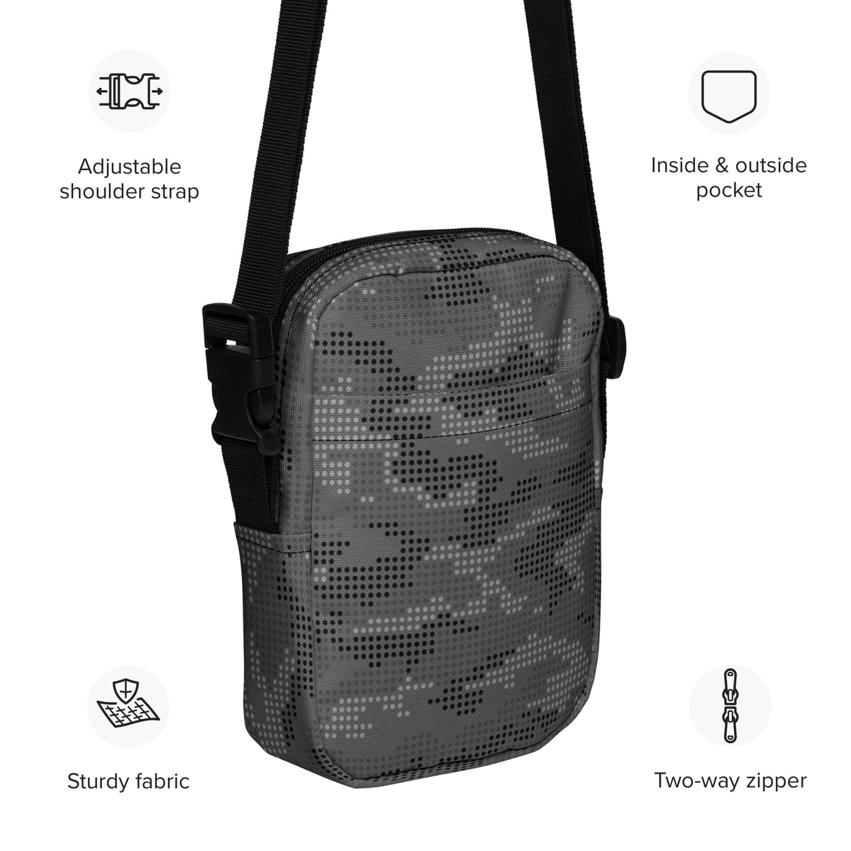 Night Operations Digital Camo Utility crossbody bag