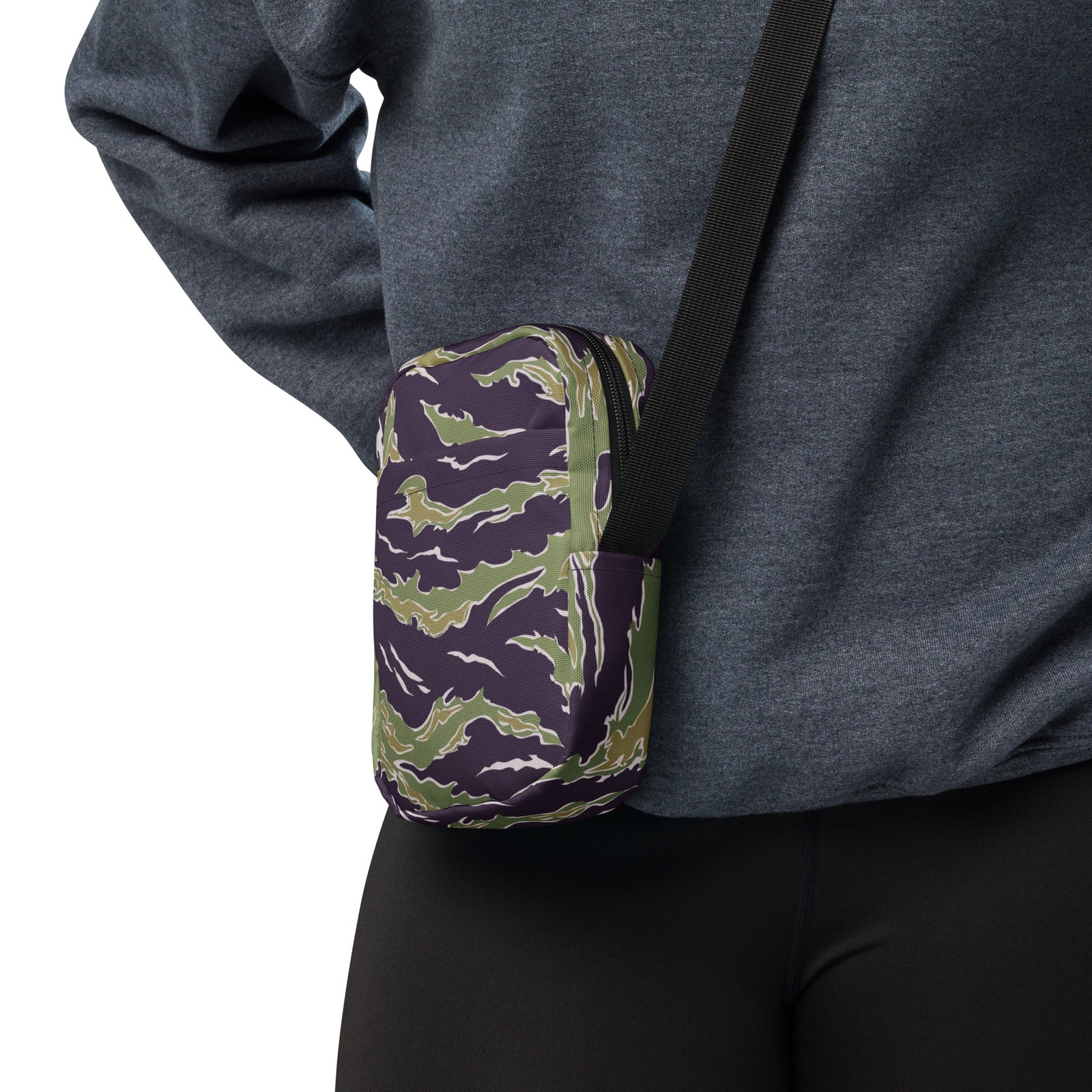 Tiger Stripe Camo Utility Crossbody Bag