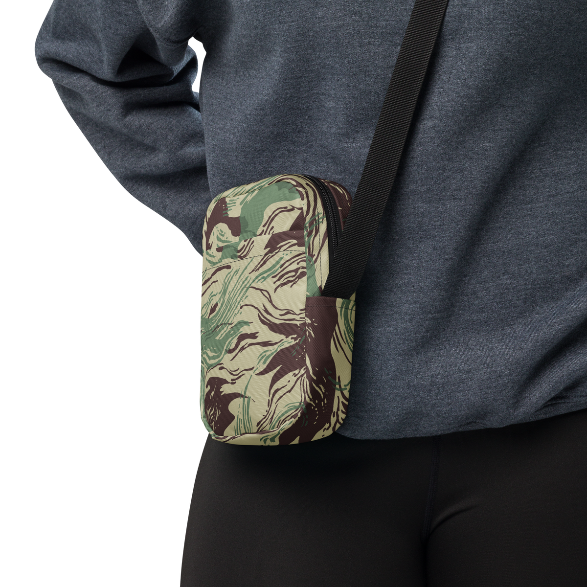 Rhodesian Brushstroke Camo Crossbody Bag