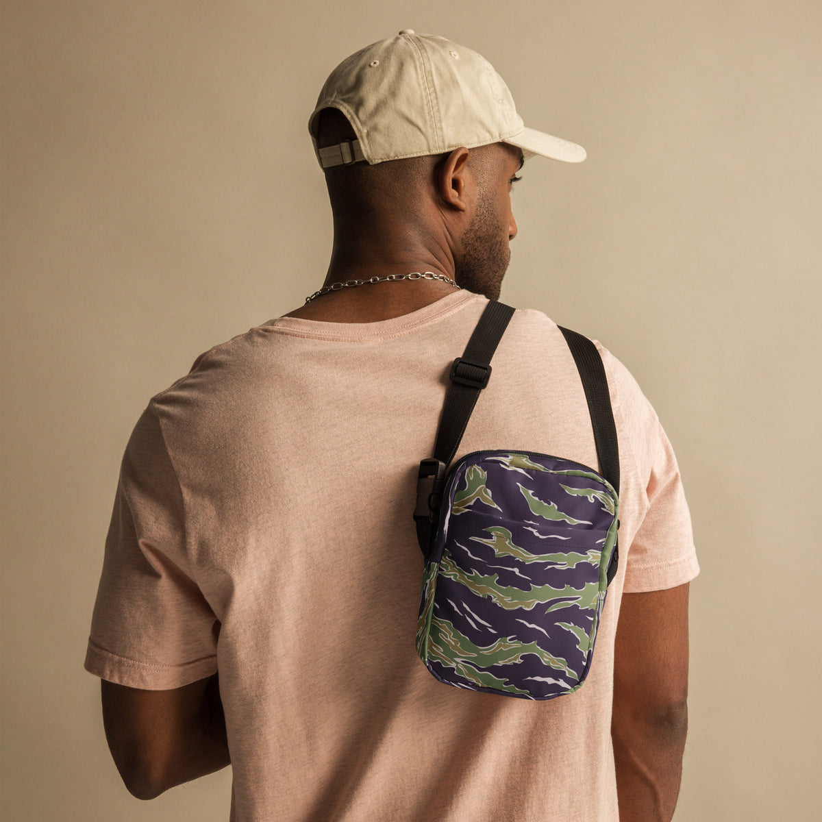 Tiger Stripe Camo Utility Crossbody Bag