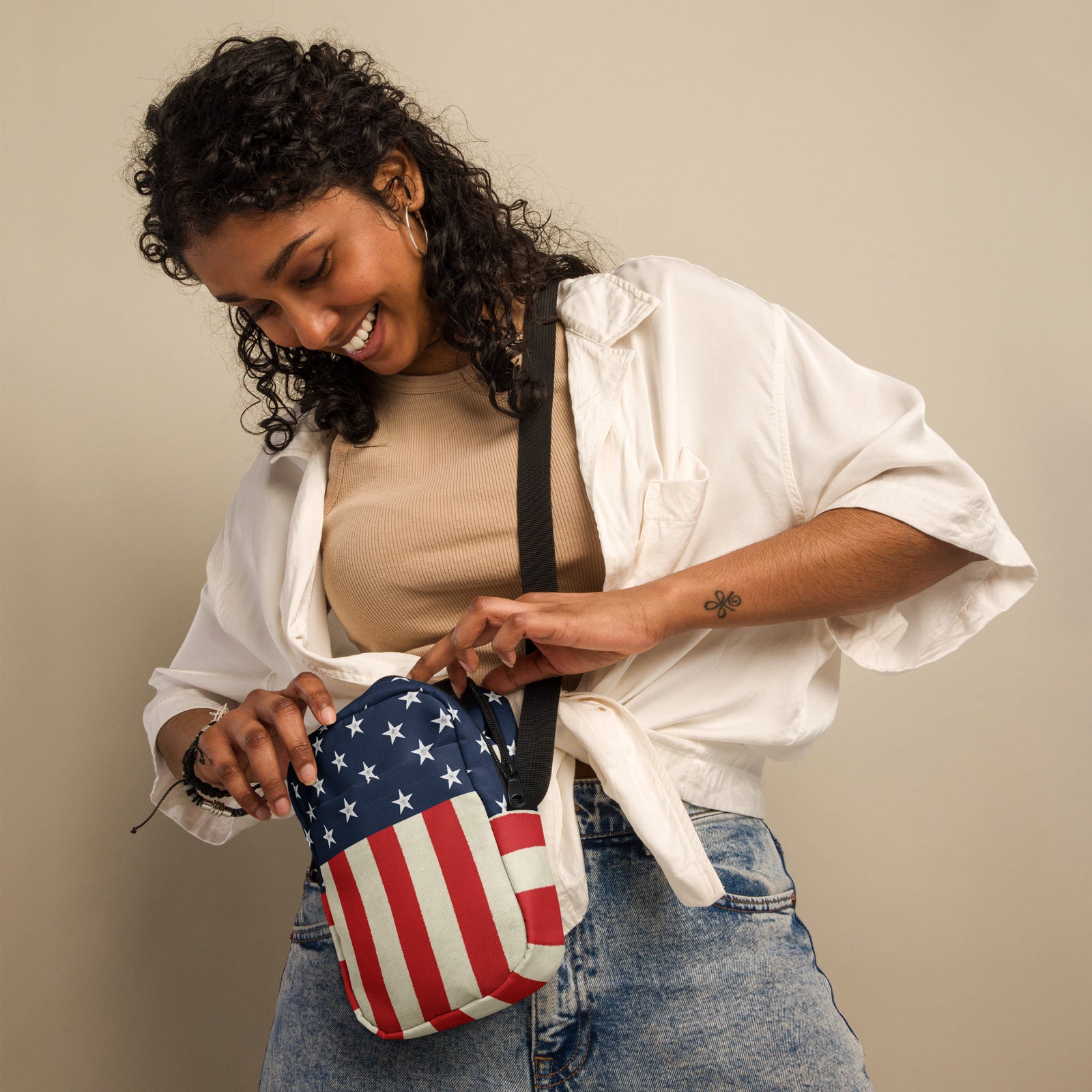 Stars and Stripes Utility Crossbody Bag