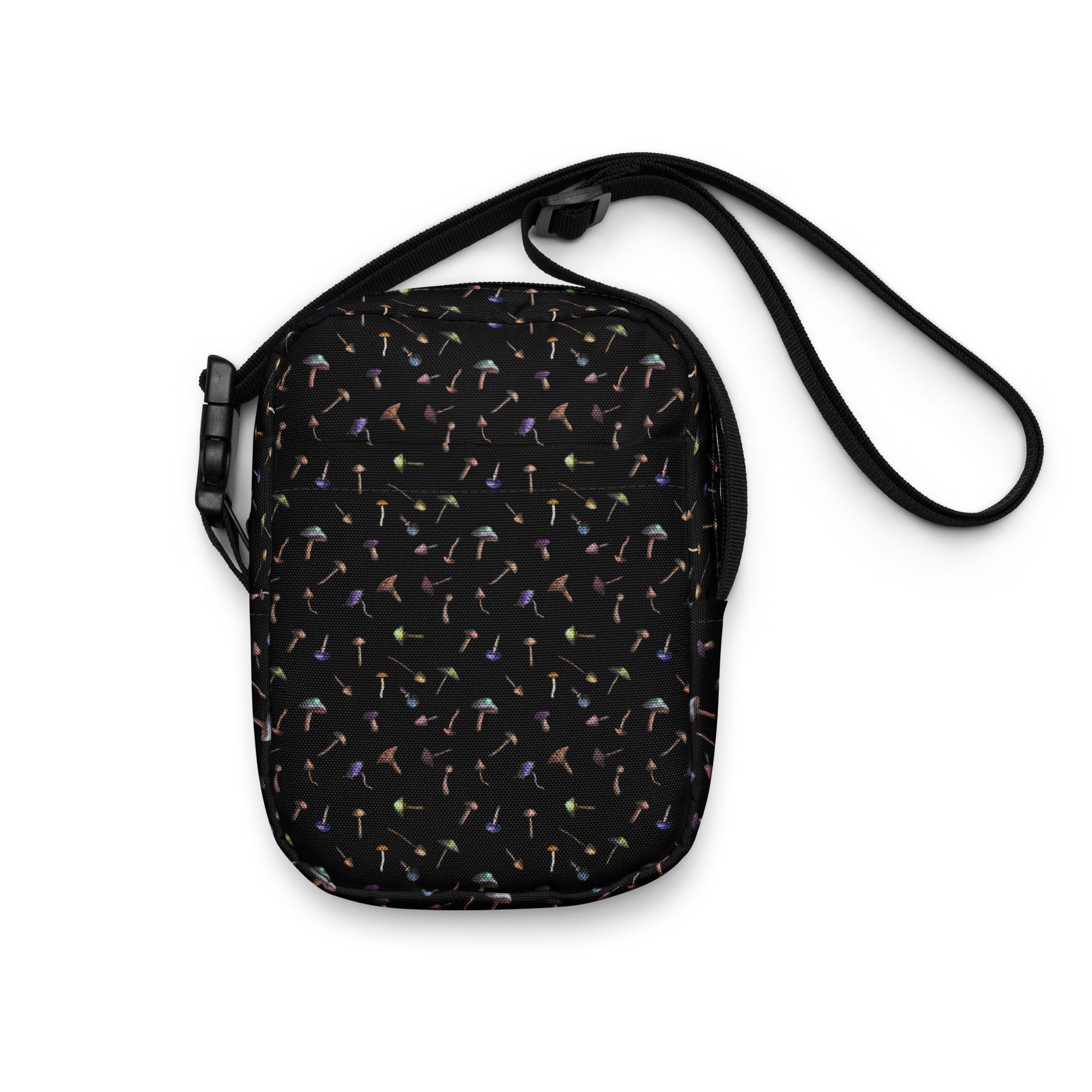 Shroom Pattern Utility Crossbody Bag