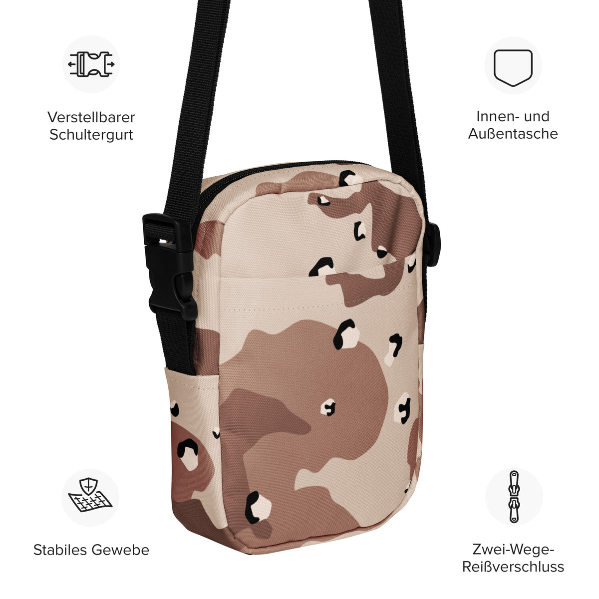 Desert Camouflage Utility Crossbody Bag