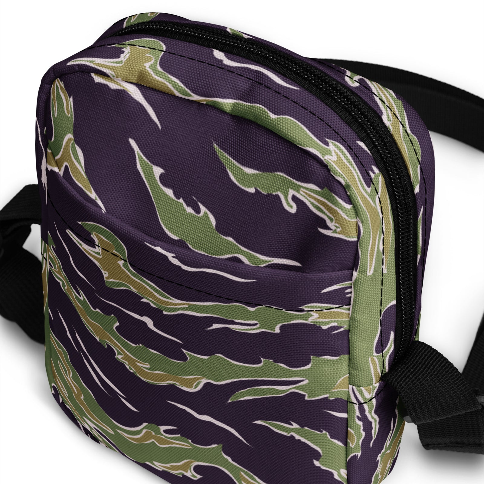 Tiger Stripe Camo Utility Crossbody Bag