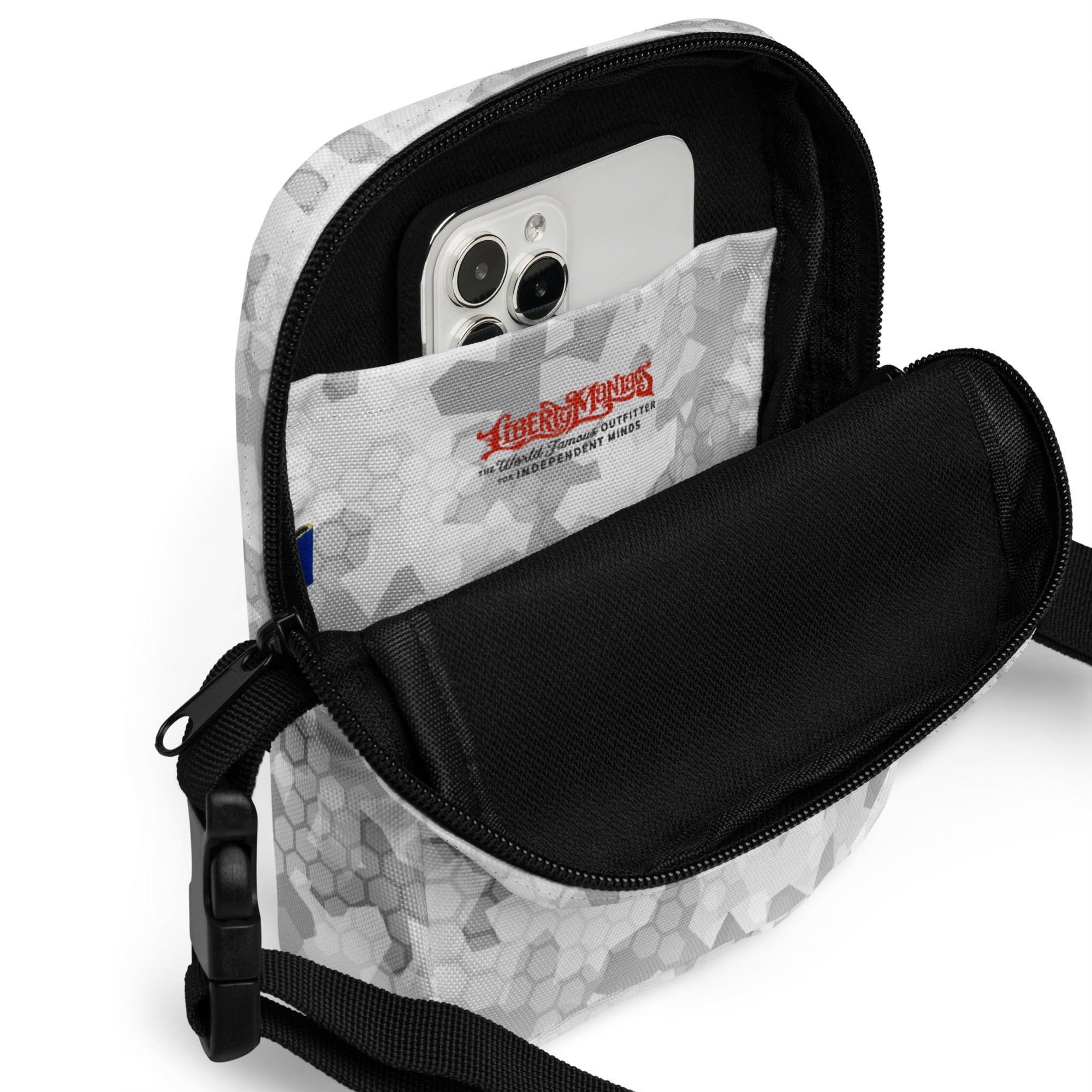 Arctic Shatter Camo Utility crossbody Bag