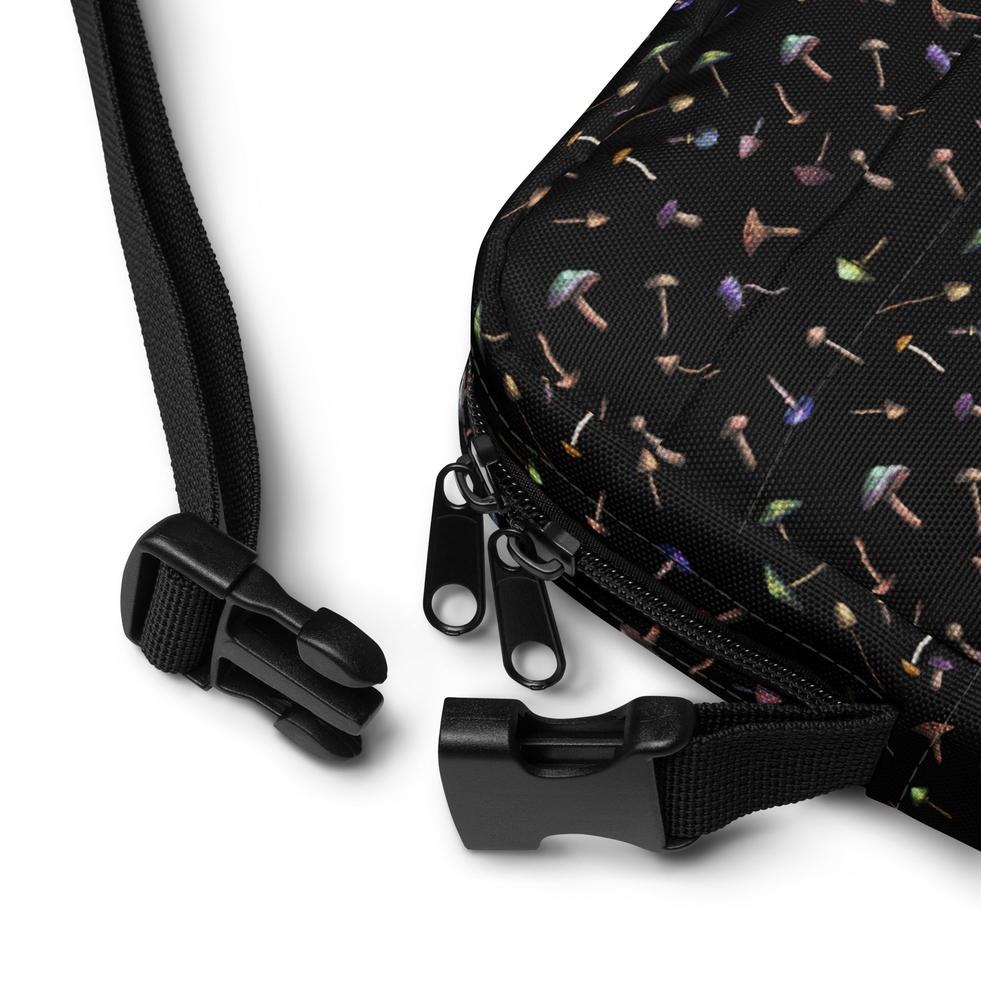 Shroom Pattern Utility Crossbody Bag