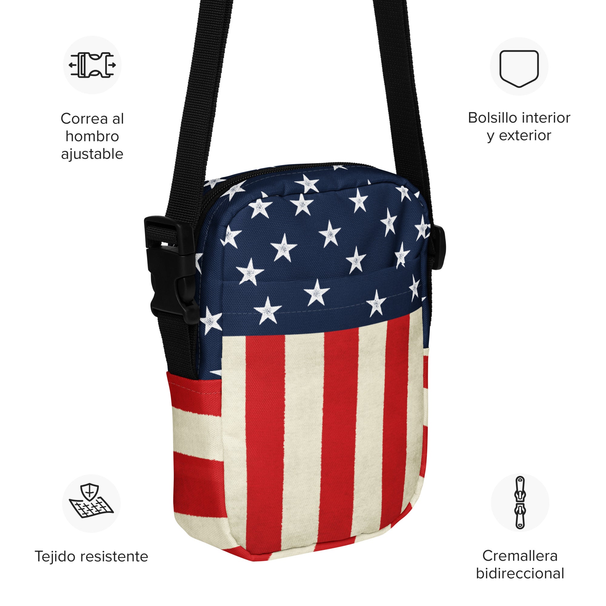 Stars and Stripes Utility Crossbody Bag