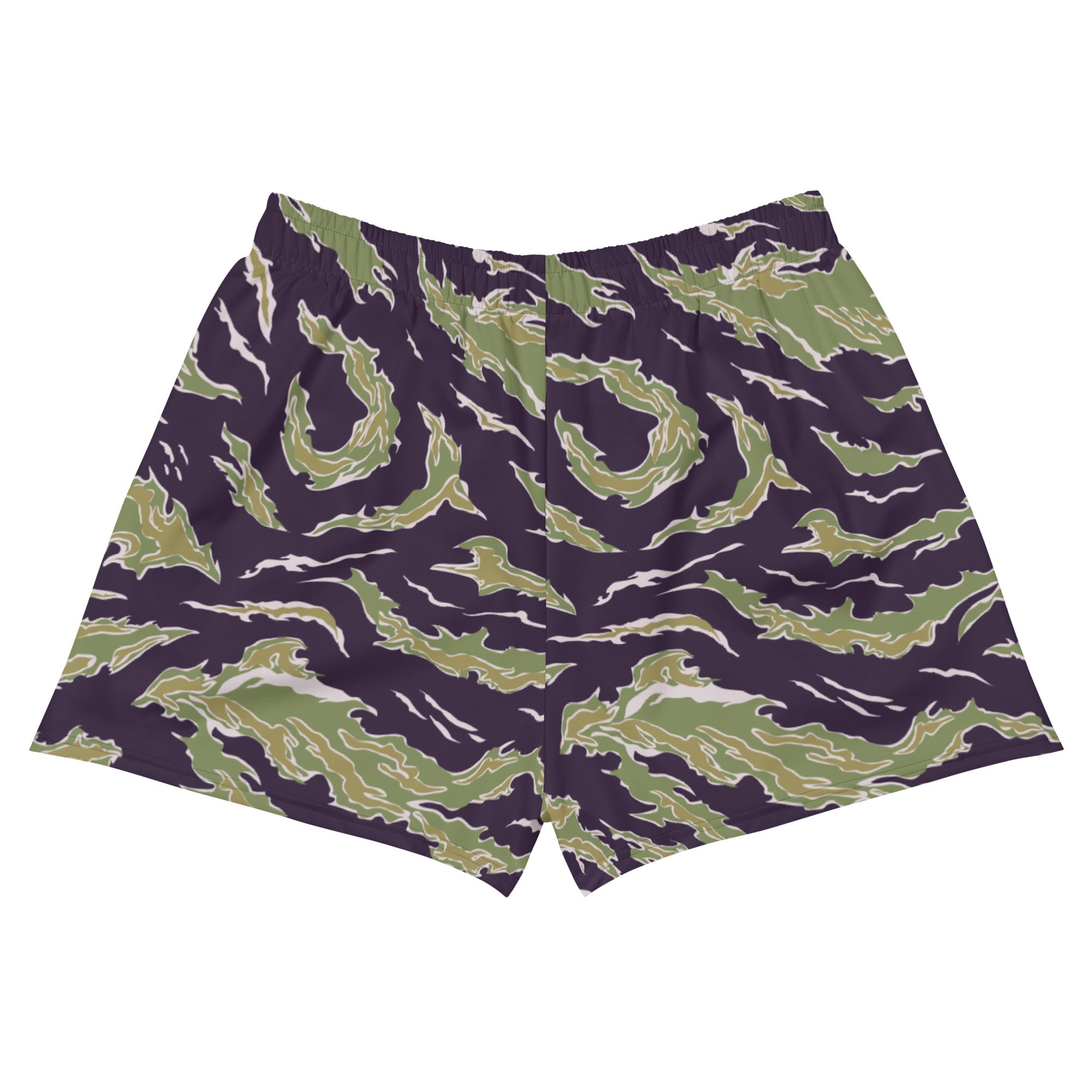 Tiger Stripe Camo Women’s Recycled Athletic Shorts