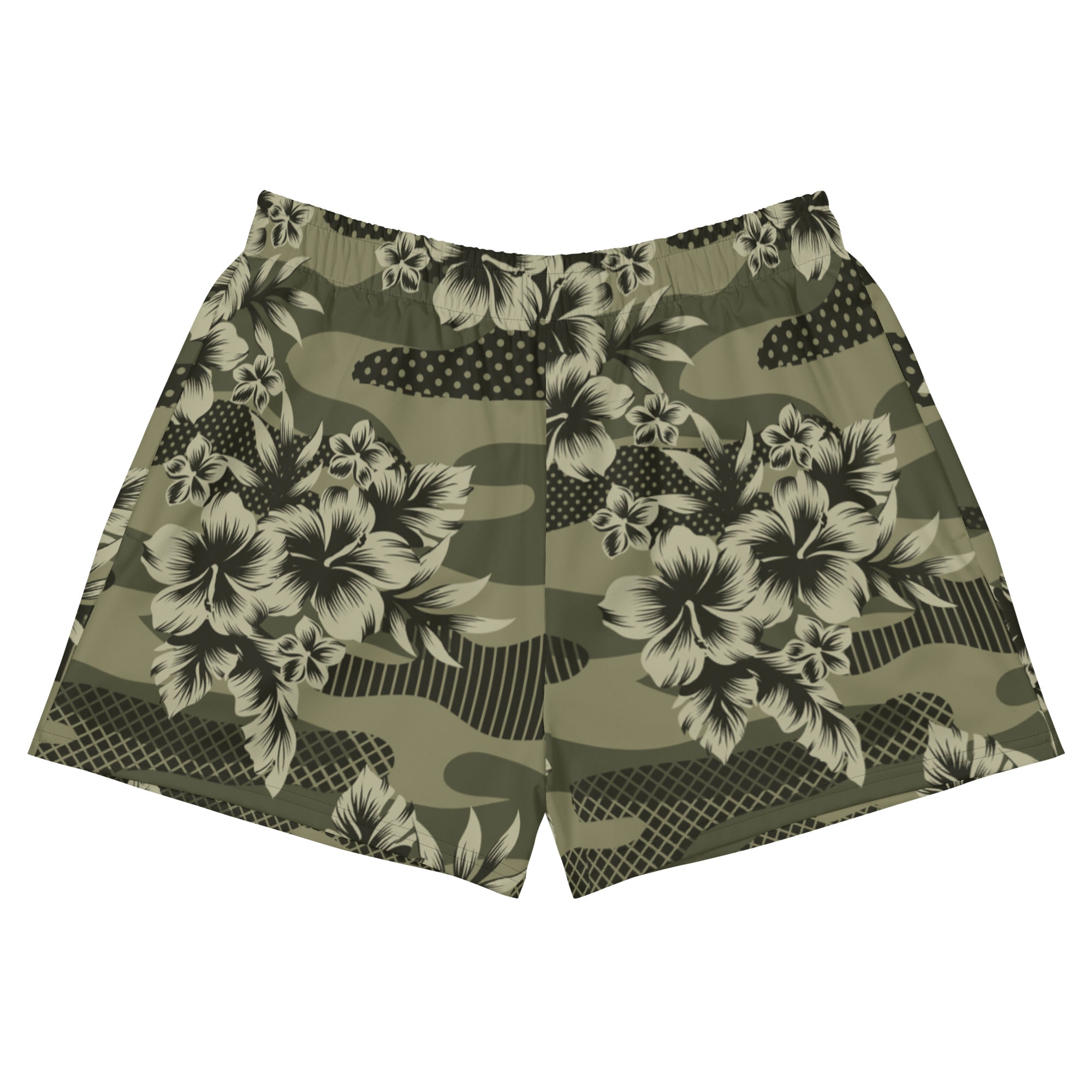 Hawaiian Camo Women’s Athletic Shorts