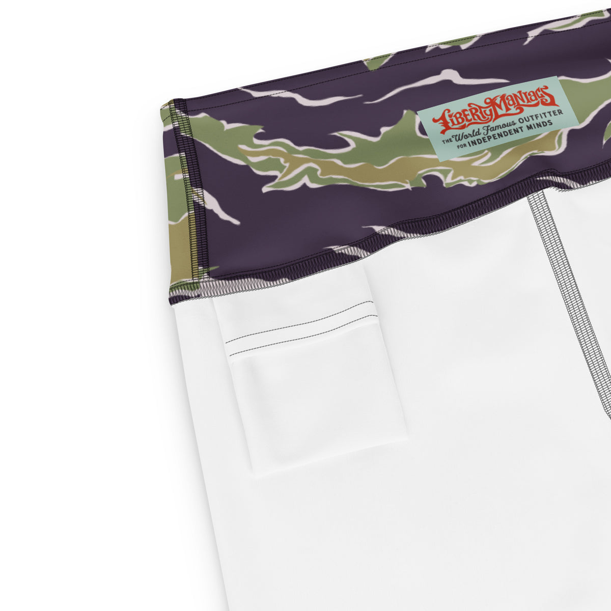 Jungle Tiger Stripe Yoga Capri Leggings