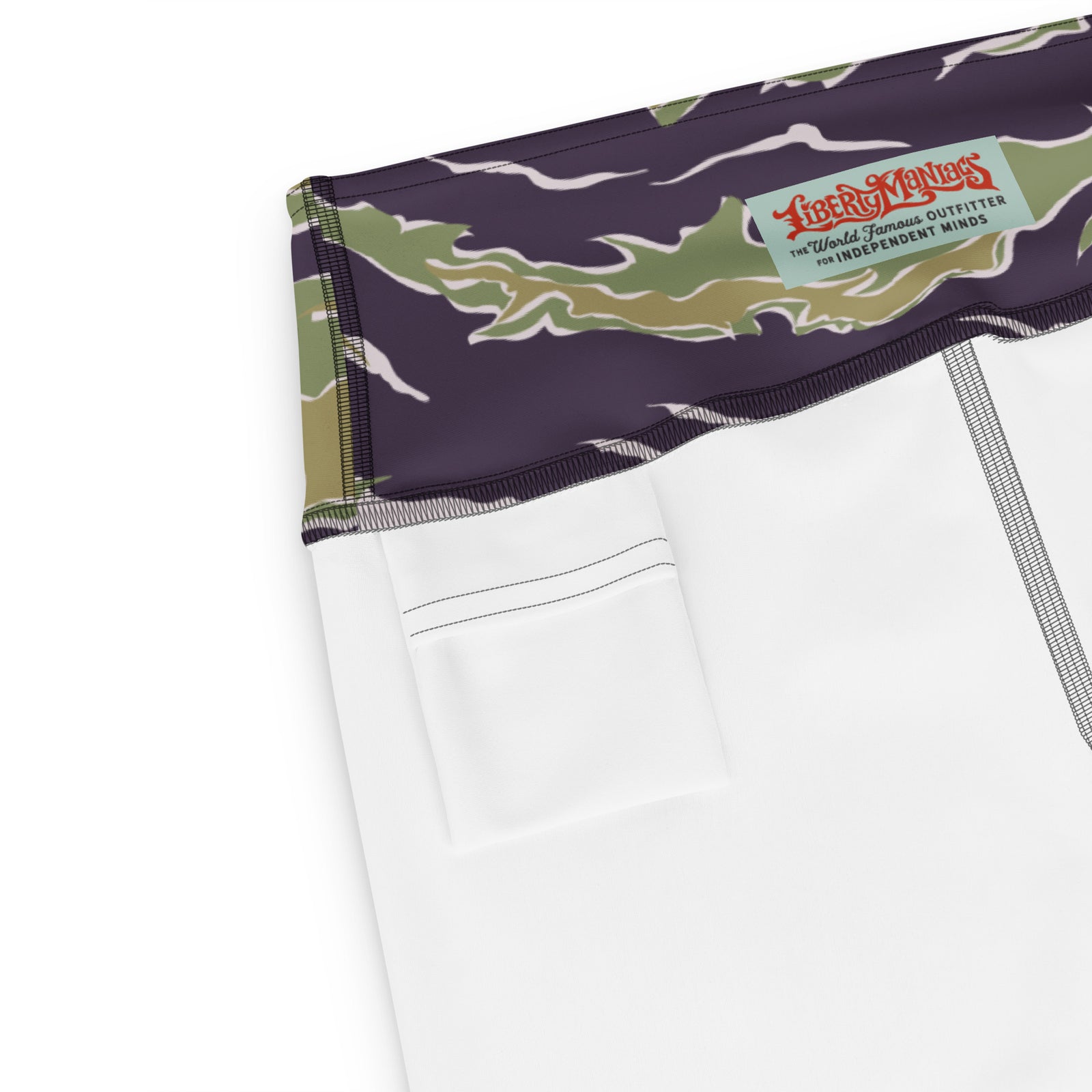 Jungle Tiger Stripe Yoga Capri Leggings