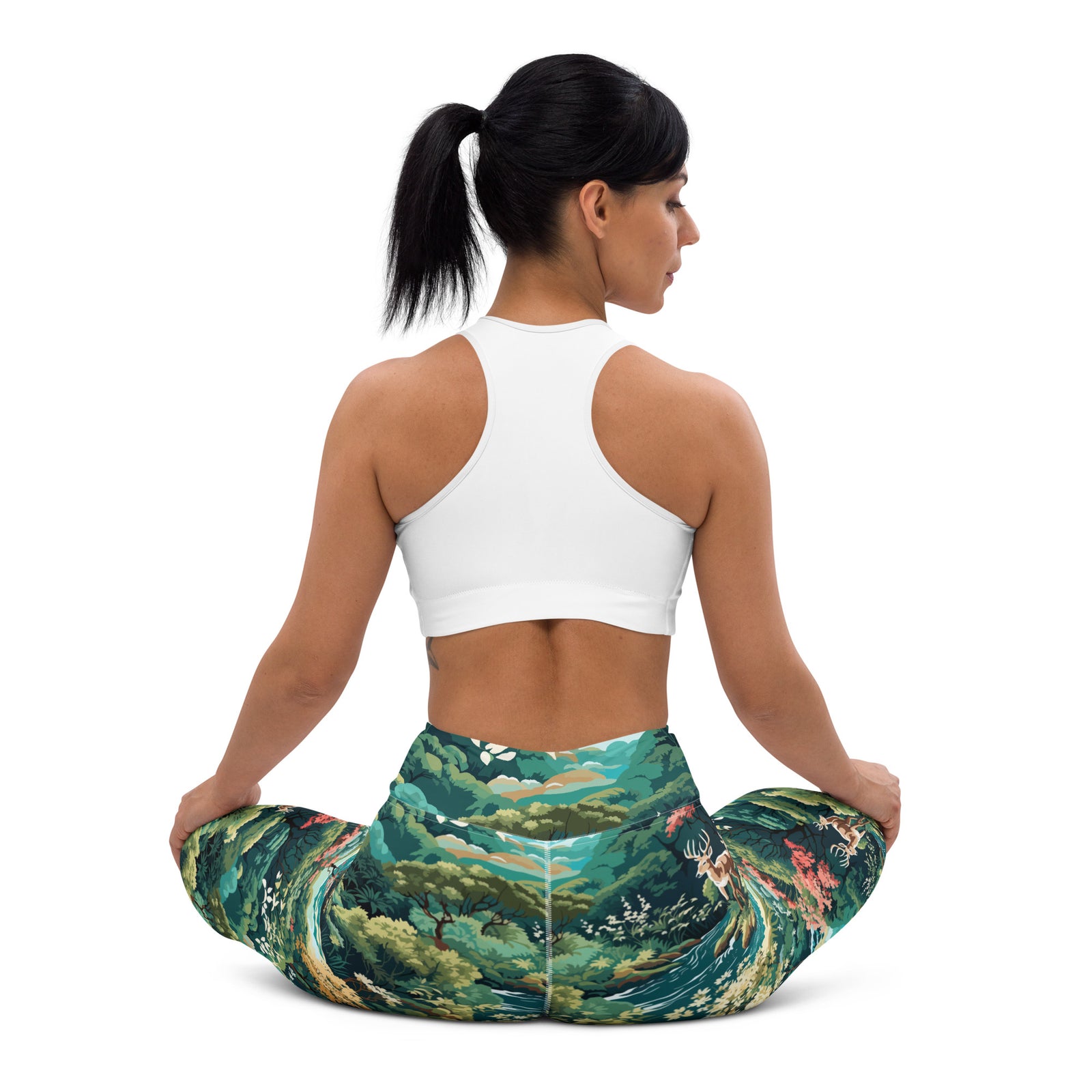 Northwoods Pattern Yoga Leggings