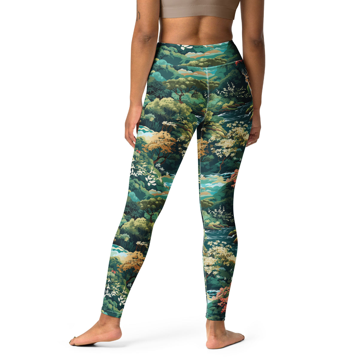 Northwoods Pattern Yoga Leggings
