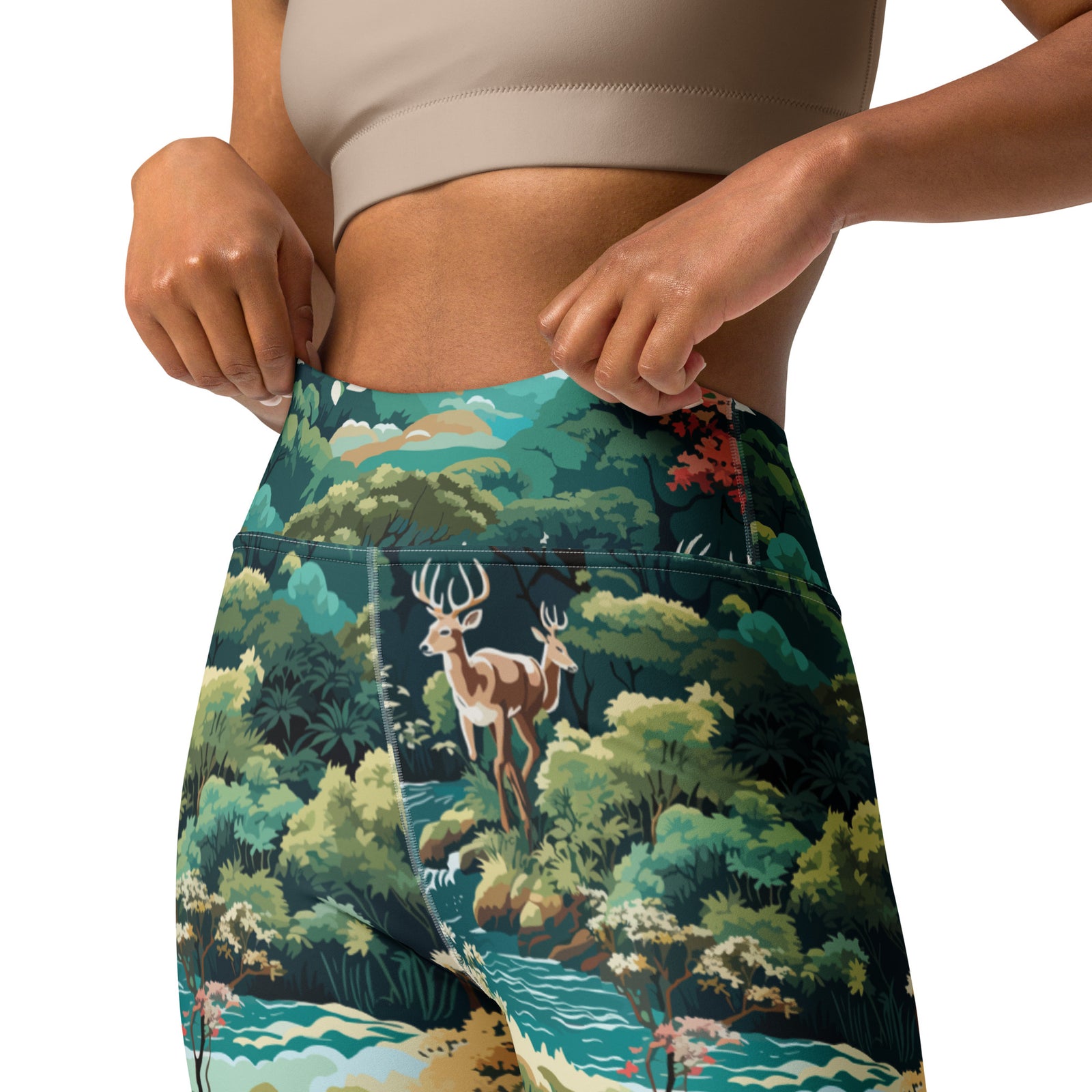 Northwoods Pattern Yoga Leggings