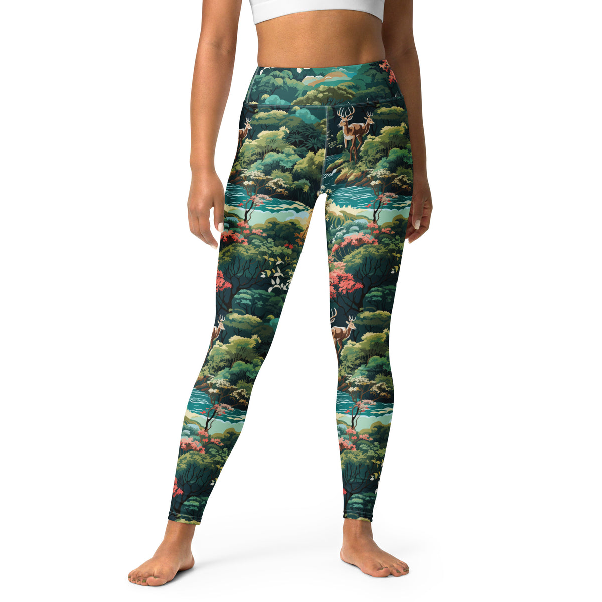 Northwoods Pattern Yoga Leggings