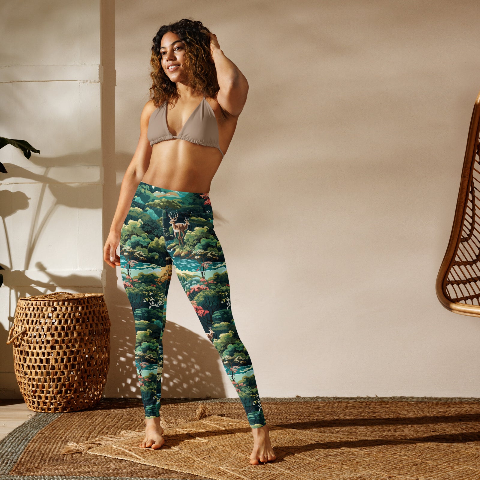 Northwoods Pattern Yoga Leggings