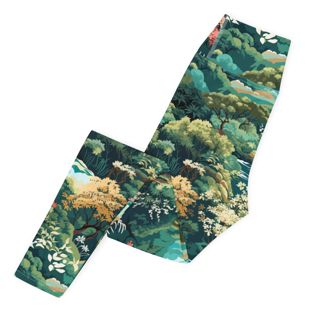 Northwoods Pattern Yoga Leggings