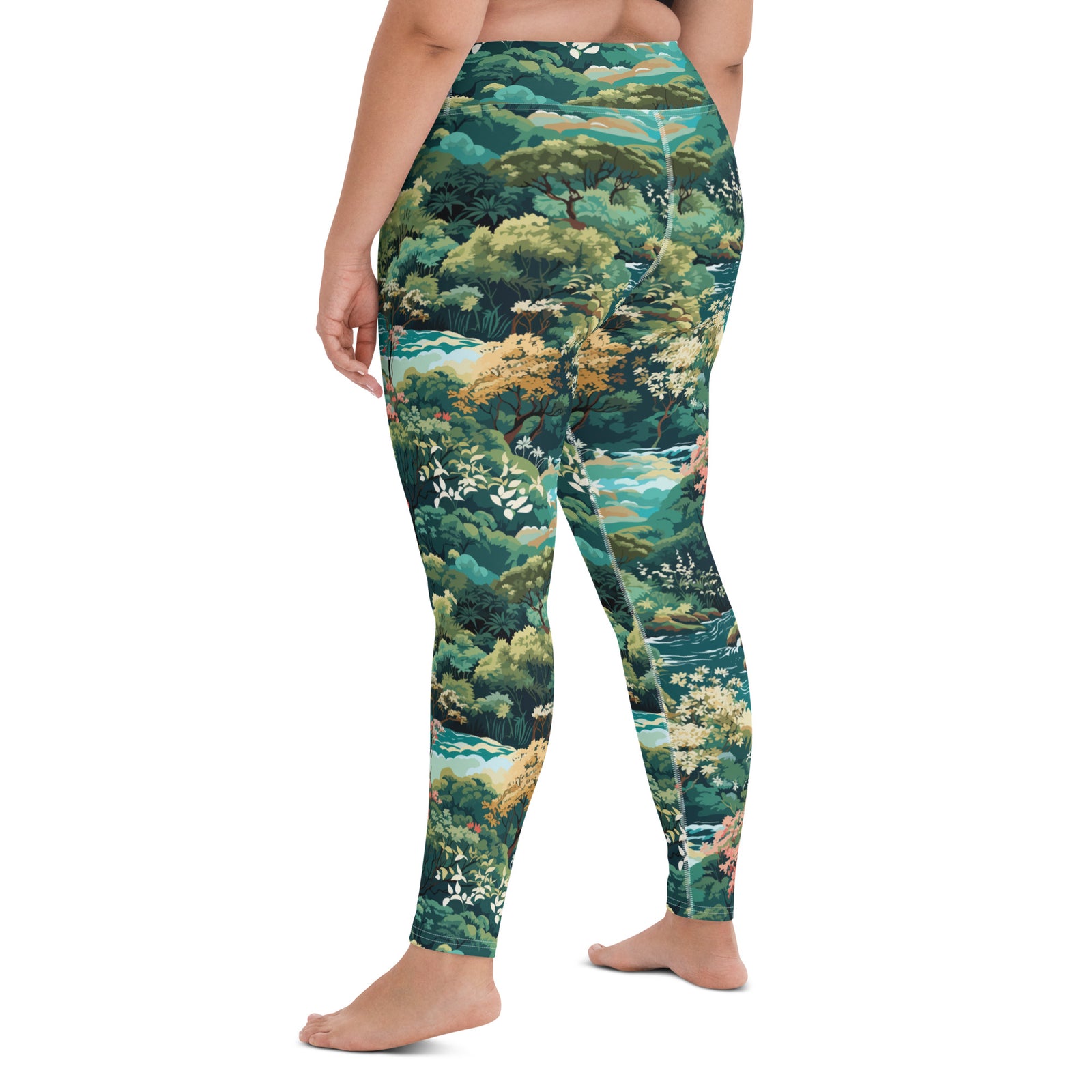 Northwoods Pattern Yoga Leggings