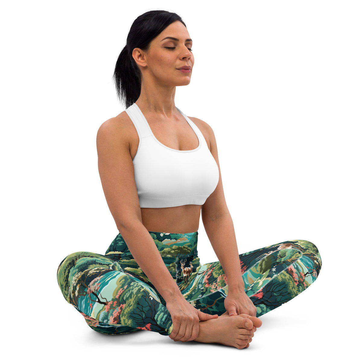 Northwoods Pattern Yoga Leggings