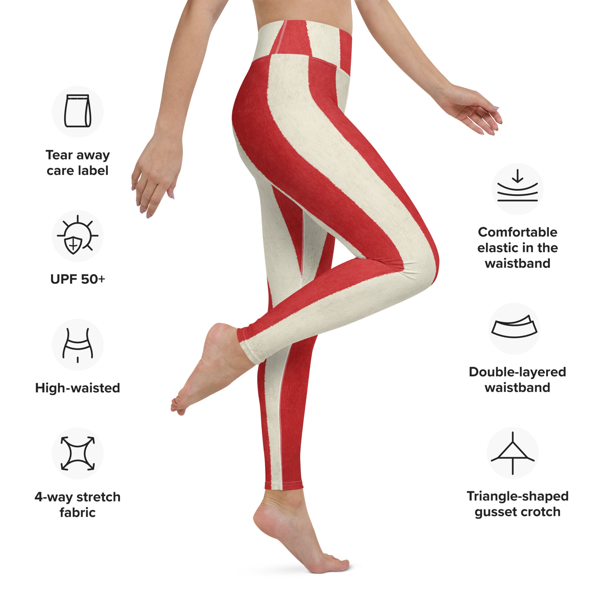 Rebel Stripes Yoga Leggings