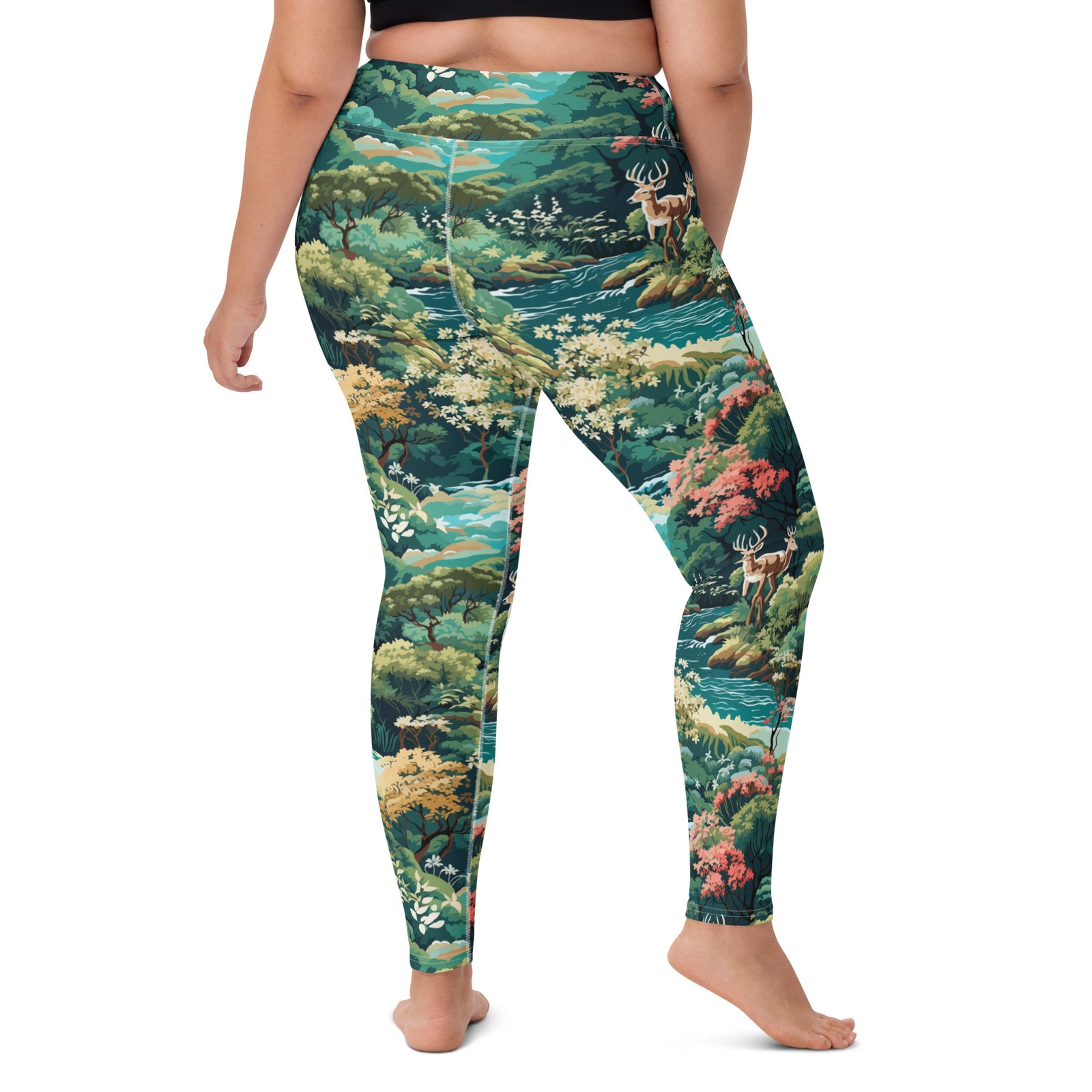 Northwoods Pattern Yoga Leggings