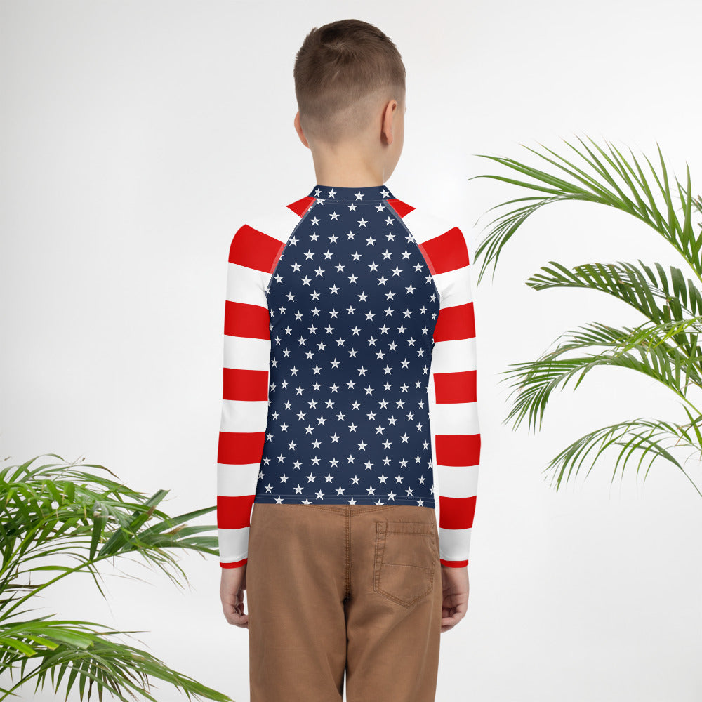 Stars and Bars Youth Rash Guard