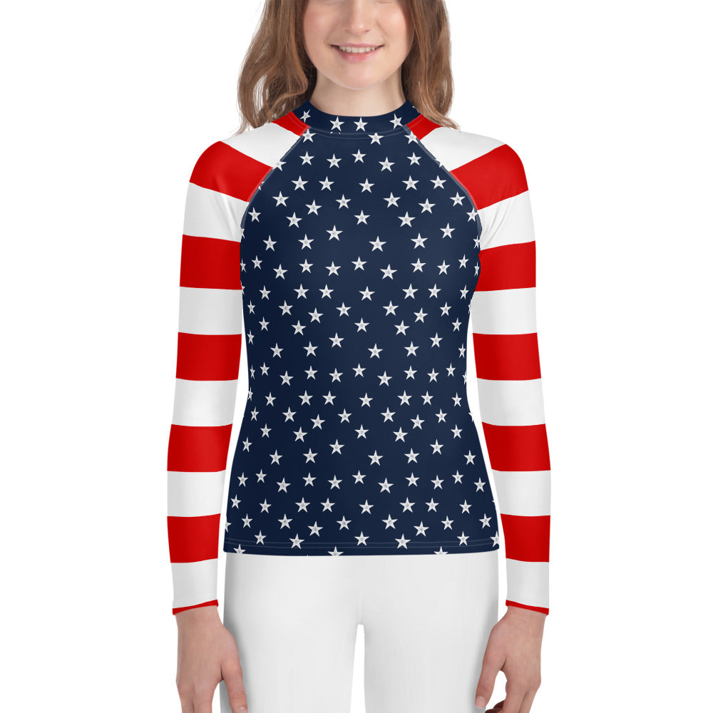 Stars and Bars Youth Rash Guard