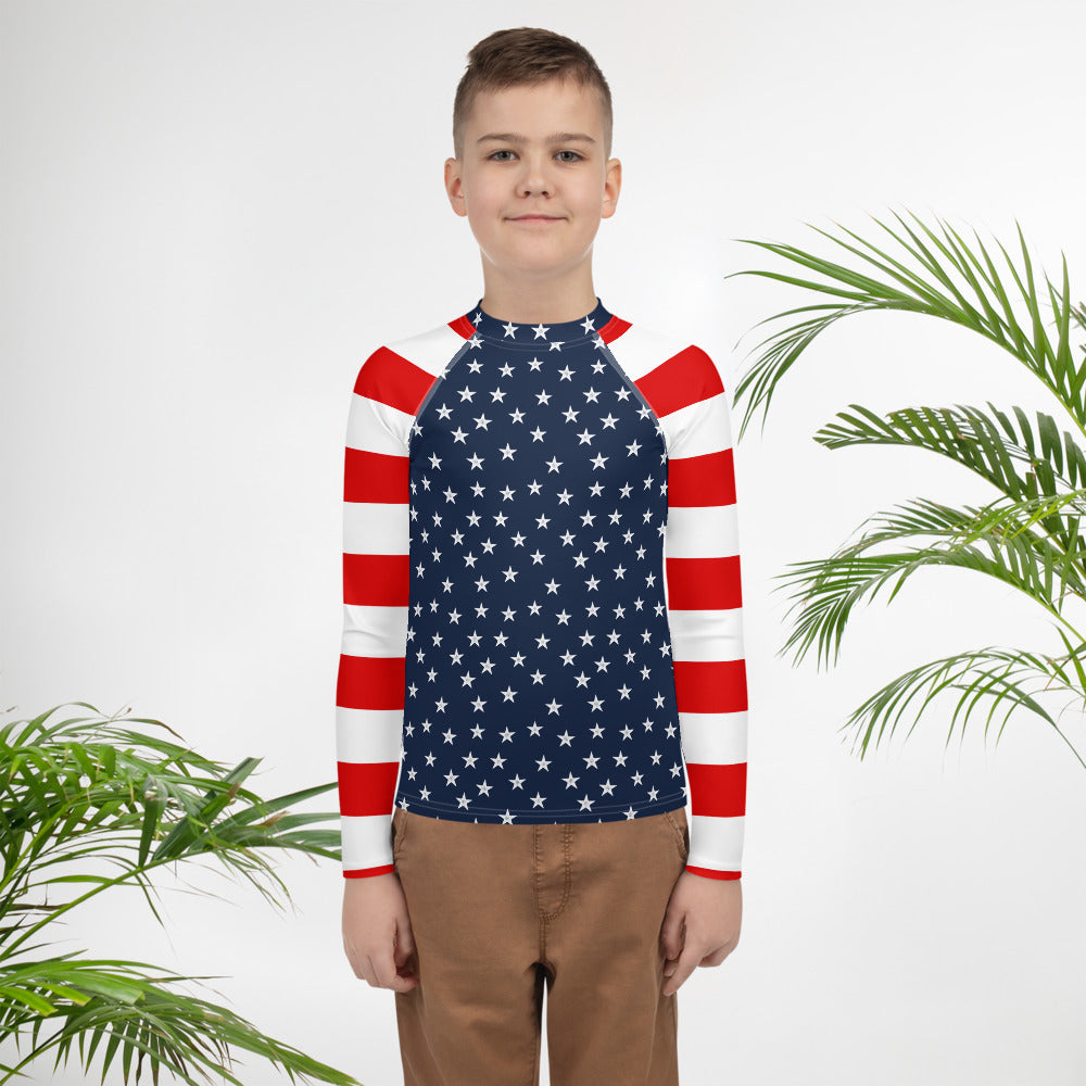 Stars and Bars Youth Rash Guard
