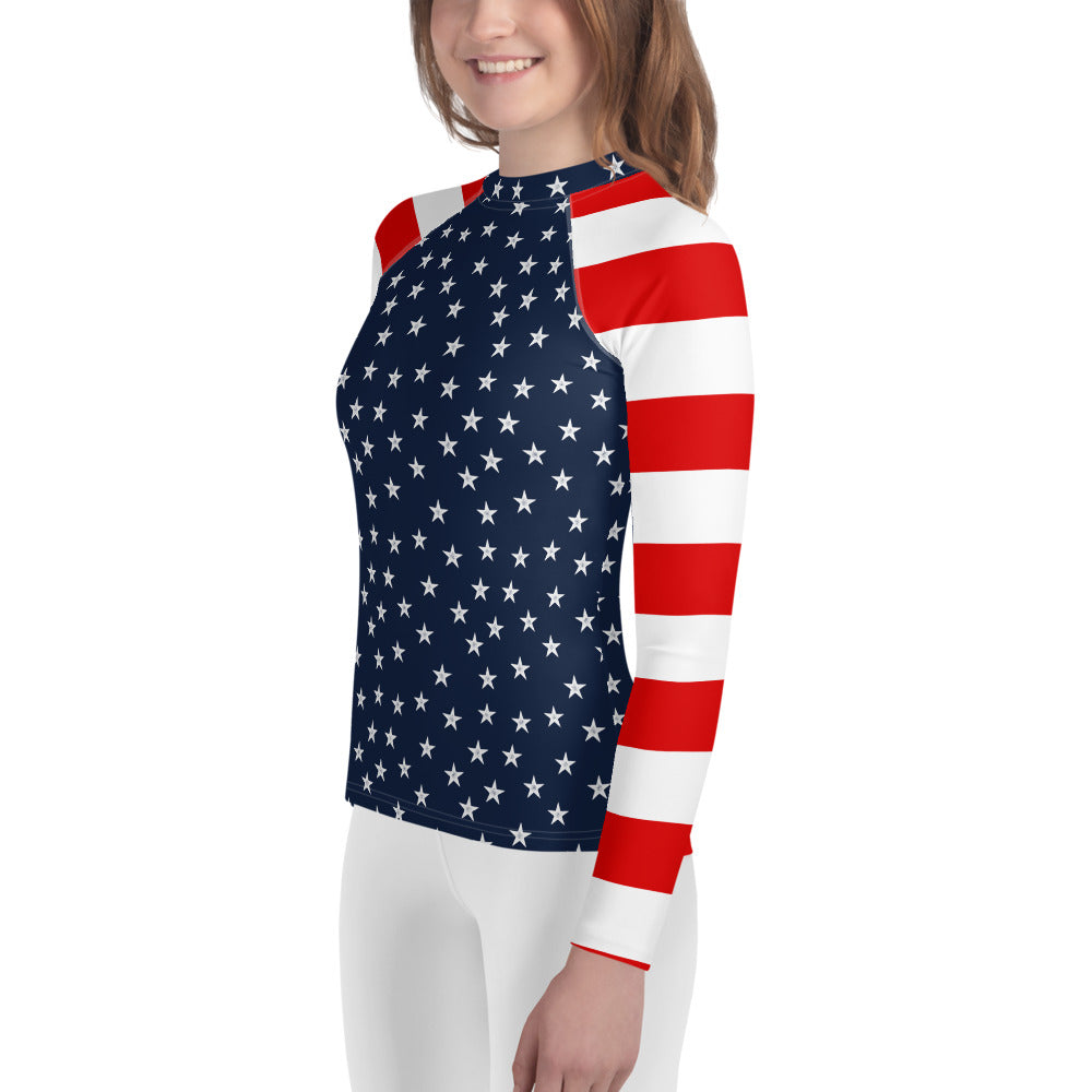 Stars and Bars Youth Rash Guard