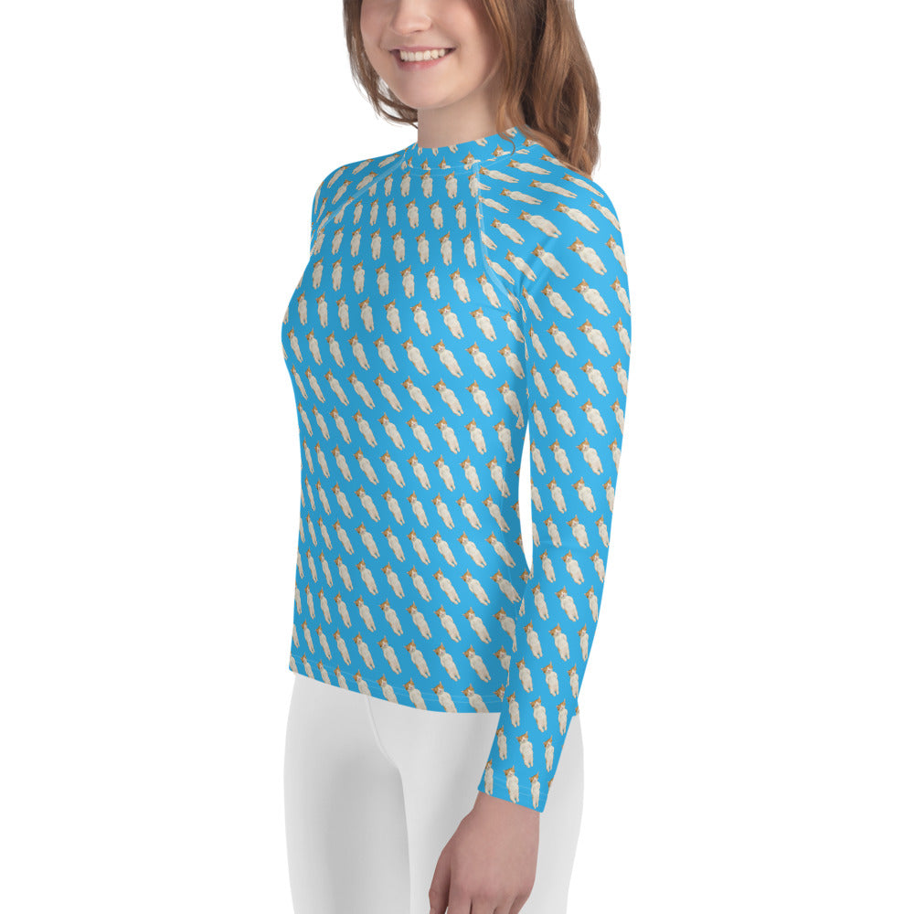Sleeping Kitty Youth Rash Guard