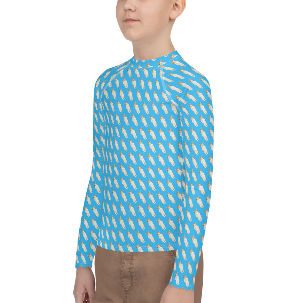 Sleeping Kitty Youth Rash Guard