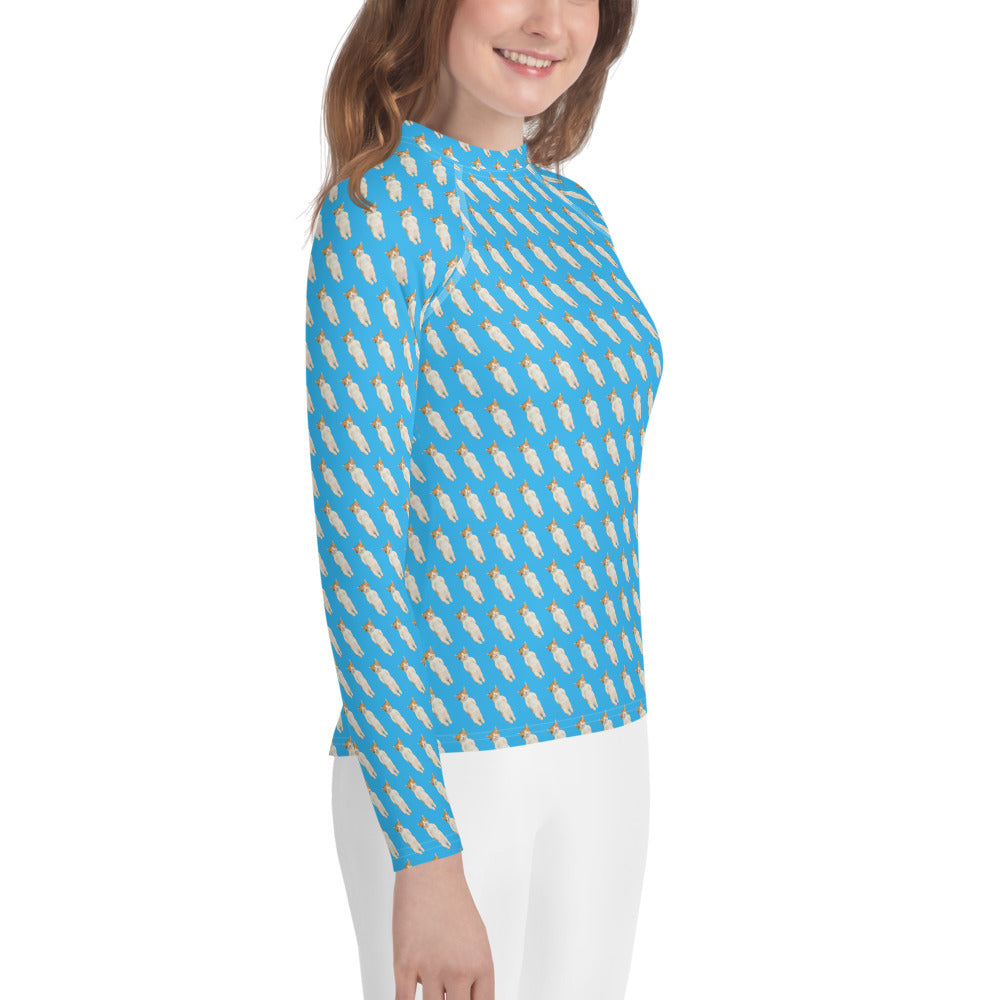 Sleeping Kitty Youth Rash Guard