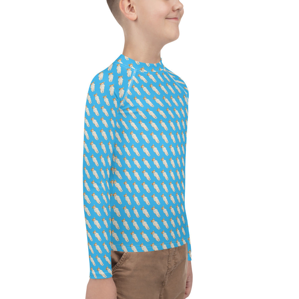 Sleeping Kitty Youth Rash Guard