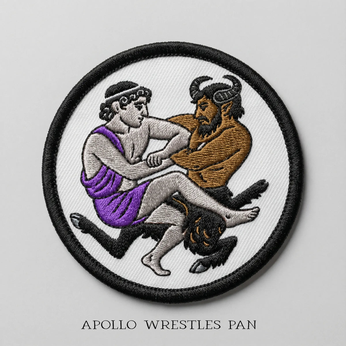 Apollo Wrestles Pan Embroidered Patch