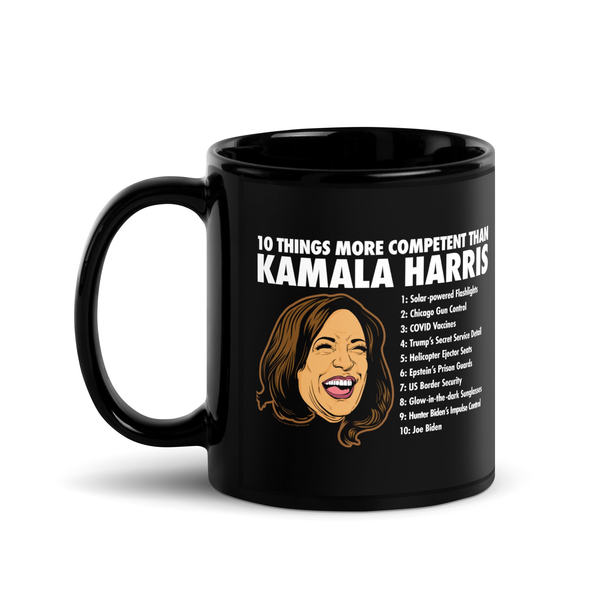 10 Things More Competent than Kamala Harris Coffee Mug