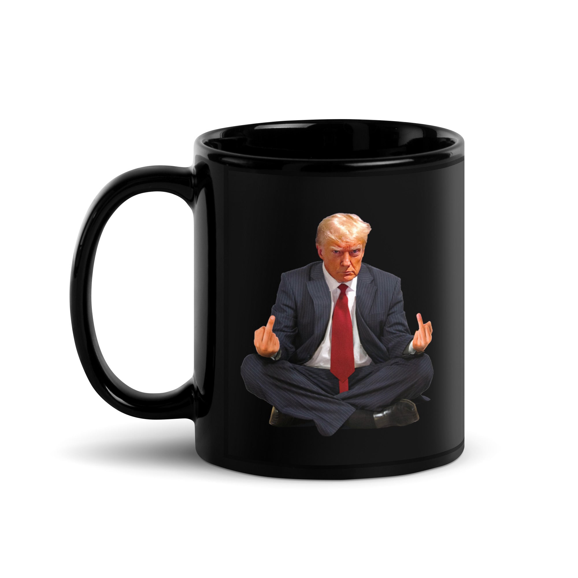 Zen of Trump Meditation Black Mug