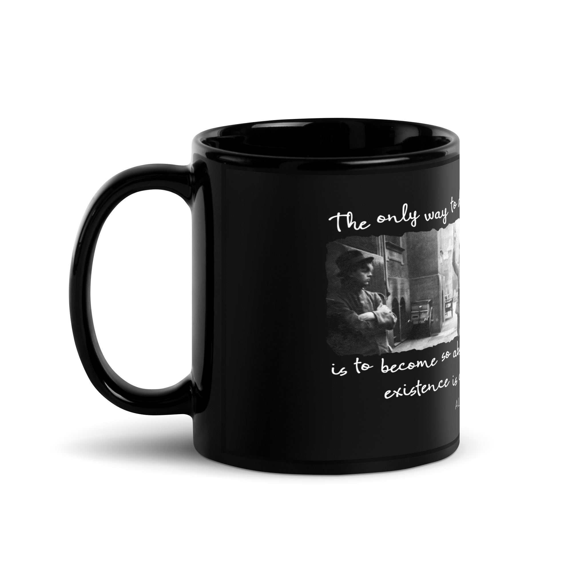 Being an Act of Rebellion Firing Squad Albert Camus Quote Mug