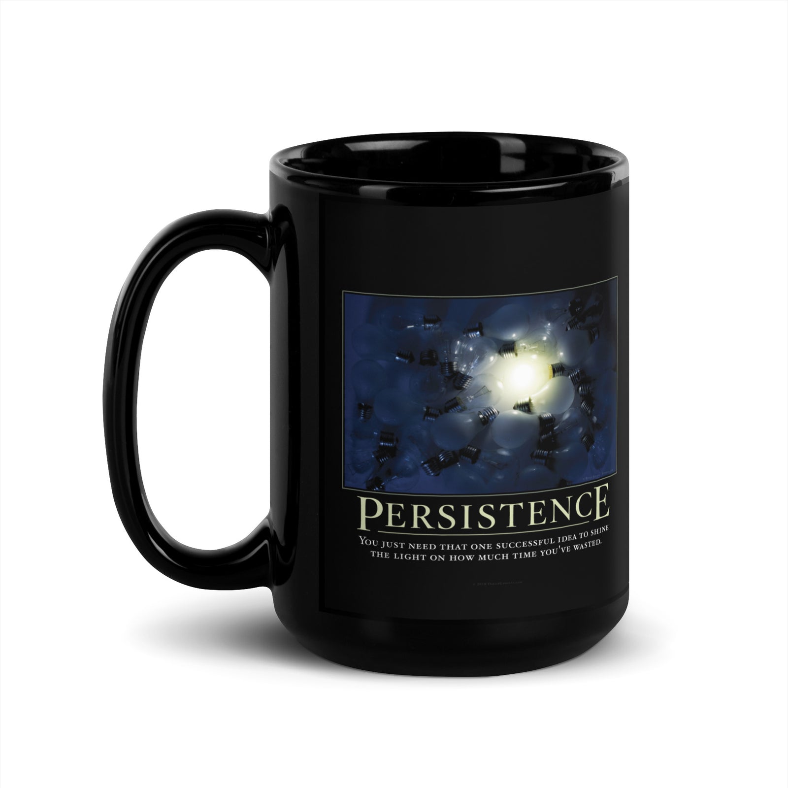 Persistence Demotivational Mug