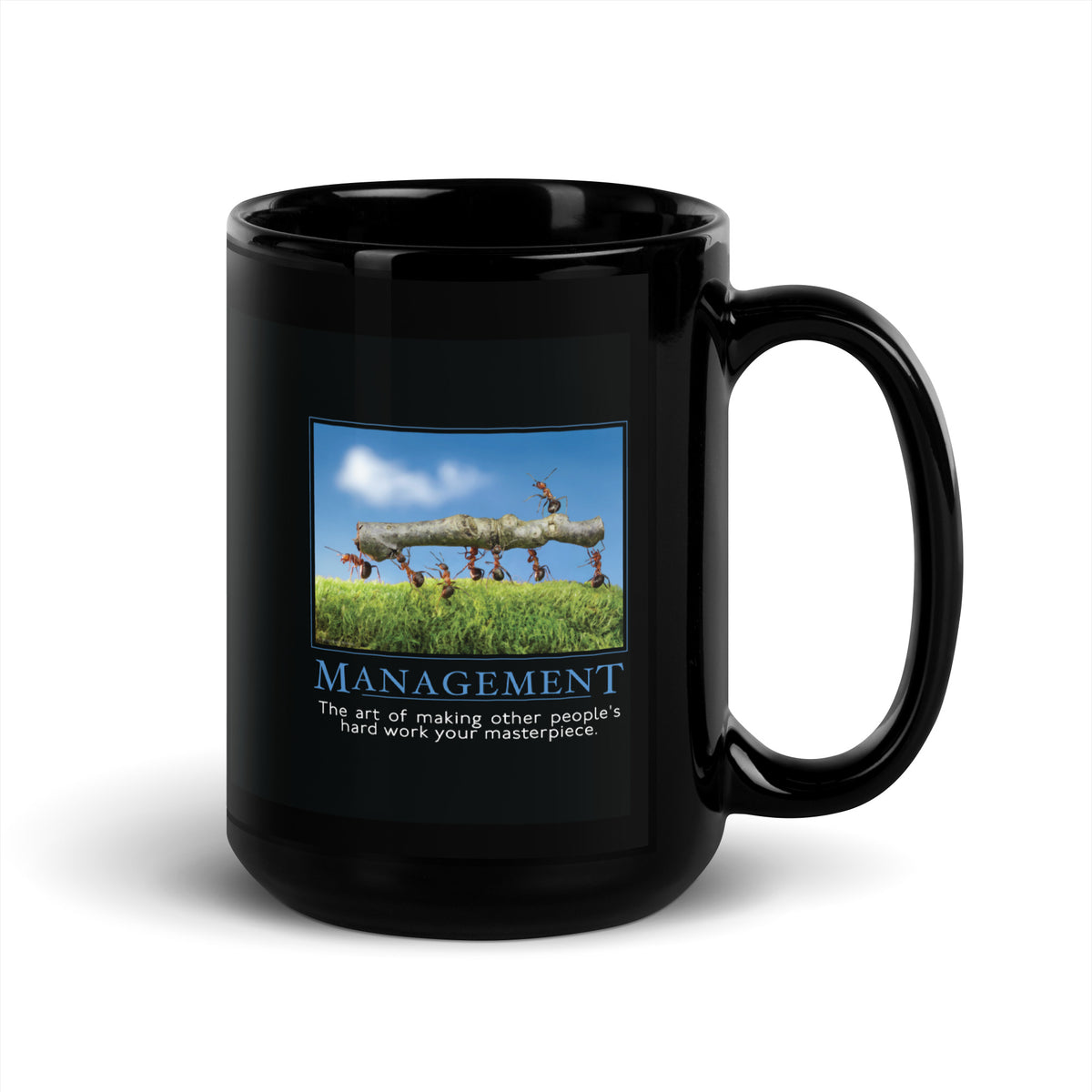Management Demotivational Mug