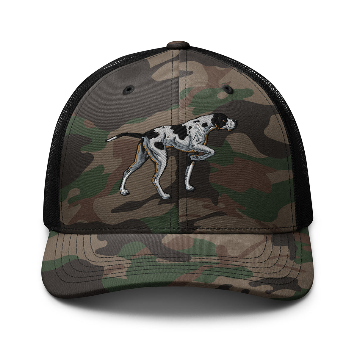Pointer Dog Camouflage Trucker Hat