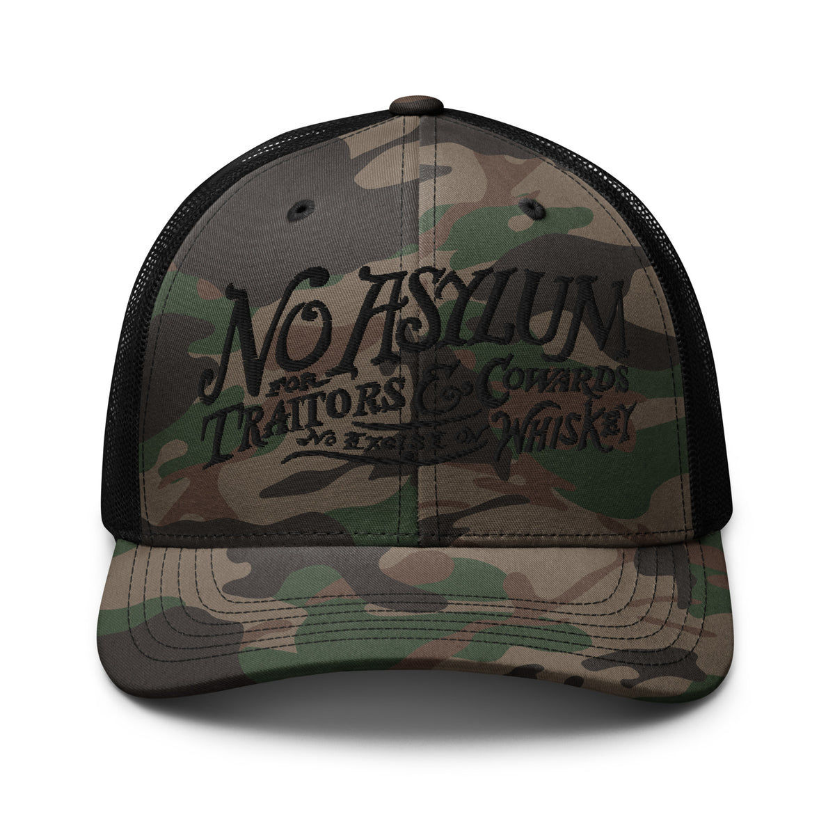 Whiskey Rebellion Camouflage Trucker Hat