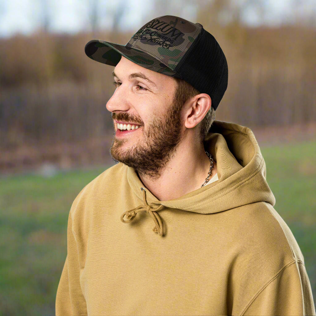 Whiskey Rebellion Camouflage Trucker Hat