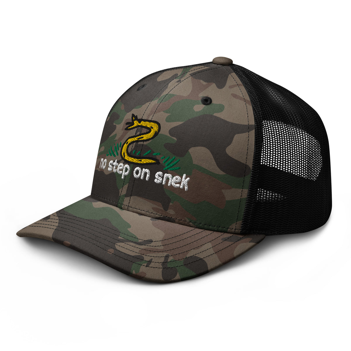 No Step On Snek Camouflage Trucker Hat