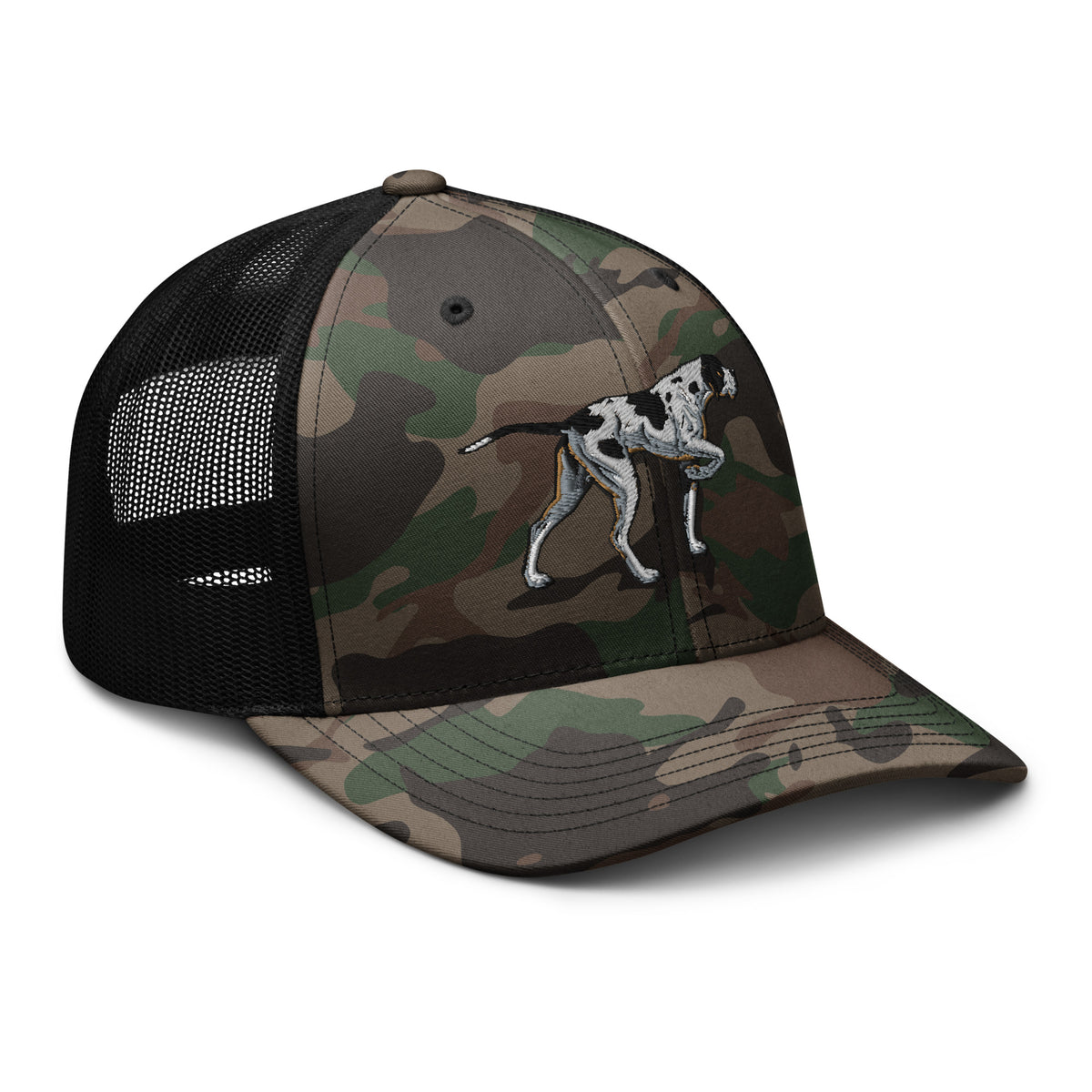 Pointer Dog Camouflage Trucker Hat